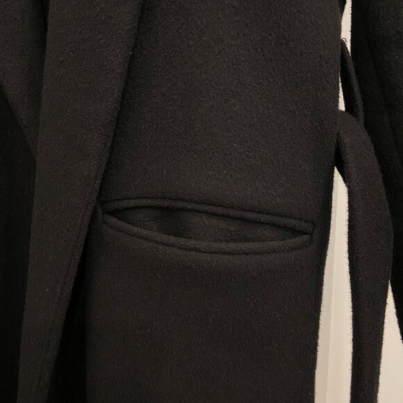 Reformation Greenwich Wool Coat in Black - Picture 8 of 10